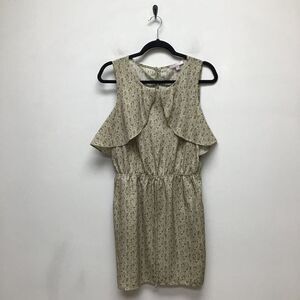 Romeo & Juliet Couture Womens Dress Brown Blue Paisley Floral Sleeveless USA L